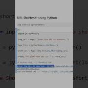 URL Shortener Using Python
