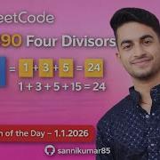 LeetCode 1390 Explained Four Divisors Problem Of The Day Math Solution POTD Of 04 01 2025