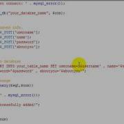PHP Tutorial Inserting Data Into MYSQL Database HD