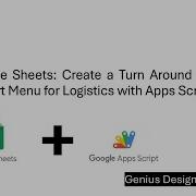 Google Sheets Create A TAT Report Menu For Logistics Using Apps Script