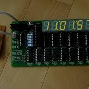 DIY Home Made 7 Segment LED Wall Clock Using An Atmega