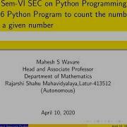 Python Program To Count Number Of Digits In Given Any Number