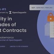 Security In Upgrades Of Smart Contracts