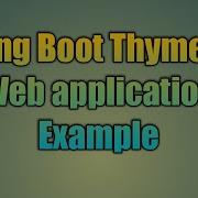 55 Spring Boot Thymeleaf Web Application Example