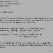 PYTHON What S The Difference Between Eval Exec And Compile