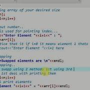 Pair Wise Swapping Of Elements Of An Array Without Using Third Variable