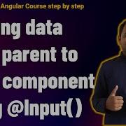 Input In Angular Sharing Data From Parent To Child Component Angular Tutorial