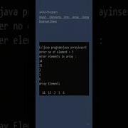 One Dimensional Array In Java Insert Element In Array Using Scanner Class Shorts Java Array