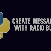 Python Tutorial Create Message Box With Radio Button WEB BURNER