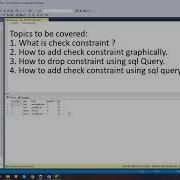 Check Consrtaint In SQL Server
