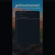 Python Socket Gethostname