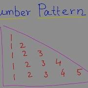 1 Number Pattern In Java Java Pattern Printing
