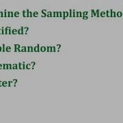 Determine The Sampling Method Sampling Methods Unit Lesson 2