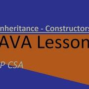 AP CSA Unit 9 Constructors With Inheritance