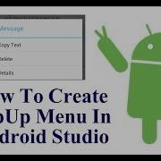 How To Create Popup Menu In Android Studio Android Tutorial