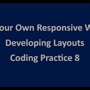 Coding Practice 8 Developing Layouts HTML CSS NxtWave CCBP