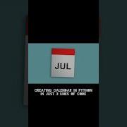Creating Calendar In Python Calendar In Python How To Make Calendar In Python Python Codeing