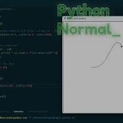 Python Code To Draw A Normal Curve Turtle Cursor Allows To See A Speed Variation During The Drawing