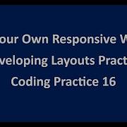 Coding Practice 16 Developing Layouts Practice HTML CSS NxtWave CCBP