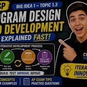 BigIdea Topic 1 Topic 1 3 Program Design And Development