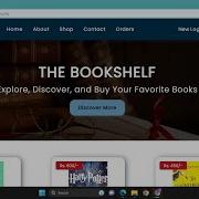 Bookstore Website Developed Using Html Css Javascript Php