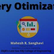 Query Processing Query Optimization