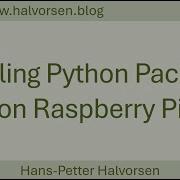 Установка пакетов Python на Raspberry Pi