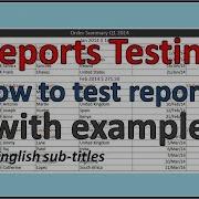 How To Test Reports In Software Testing Report Testing How To Test Reports Manually Software Testing