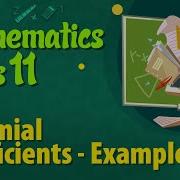 Binomial Coefficients Example 3 Binomial Theorem Class 11 Mathematics