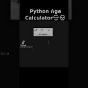 Python Age Calculator Easy Code Youtubeshorts Tiktok Programming Python Coding Shorts