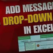 Excel Drop Down List With Input Message Error Alert Keep Data Clean
