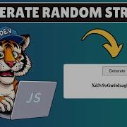 How To Generate Random String In Javascript