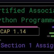 PCAP 1 14 Задание по разделу 1 Сертифицированный программист Python Certified Associate Pyth