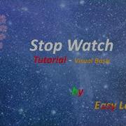 StopWatch Program Tutorial With Visual Bacic Net Visual Studio Easy Learning