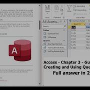 Access 2021 Guided Project 3 2 Chapter 3 Creating And Using Queries Full Answer 2025