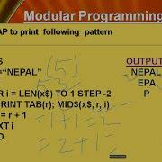 Triangle String Pattern In Modular Programming Triangle String Pattern In Qbasic DRYRUN Table