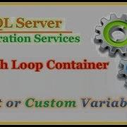SSIS Tracking Object Type Variables Foreach Loop Container
