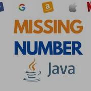Missing Number Leetcode 268 O 1 Space And O N Time