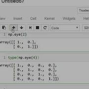 Numpy Array Identity Matrix