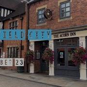 Lichfield City Centre Walk Staffs UK 3 Spires The Garrick Lichfield Market Minster Pool 2023