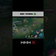 Ruby Skill Combo Tutorial Complete Guide Mobilelegends Rubytutorial Shorts