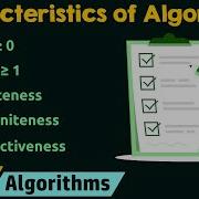 Characteristics Of An Algorithm