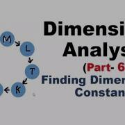 Dimensional Analysis Part 6 Finding Dimension Of Constants IIT JEE Physics Classes