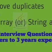 Removing Duplicates In Int Array Or String Array By Java Concepts By Jay Tutorial By Jay
