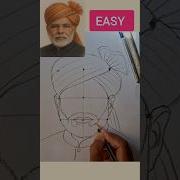 Easy Narendra Modi Drawing Drawing