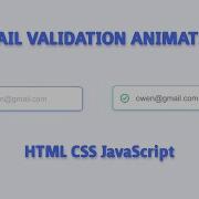 Email Validation Animation HTML CSS JavaScript With Regex