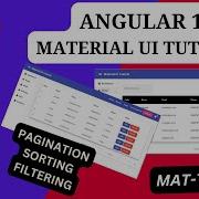 MAT TABLE Material UI Table With Pagination Sorting Filtering Angular15 MaterialUI Tutorial