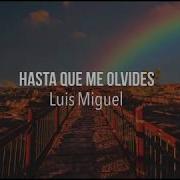 Luis Miguel Hasta Que Me Olvides Letra