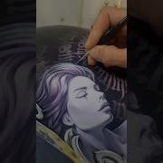 FREEHAND AIRBRUSH Airbrush Skull Motorcycle