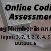 Missing Number In An Array Amazon Online Assessment Coding Problem